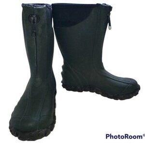 Ranger Pike Boots Neoprene Rain Zip Up Waterproof Puddle Jumpers Green Kids 12 Y